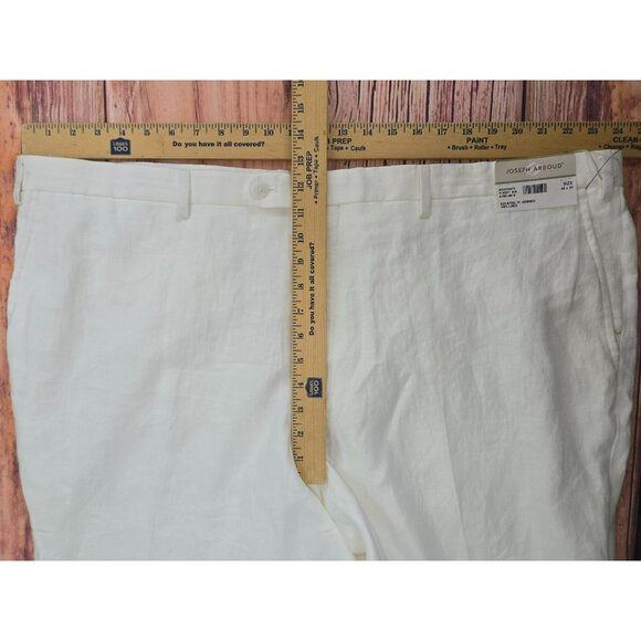 Joseph Abboud Mens 100% Linen Pants Size 48x30 White NWT New - Picture 8 of 9